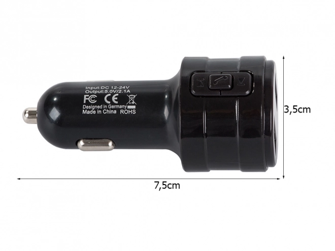 Večfunkcijski FM oddajnik za avto z Bluetooth