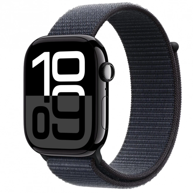 Apple Watch Series 10 GPS, aluminijasto ohišje 46 mm v barvi oniks z barvno športno paščko