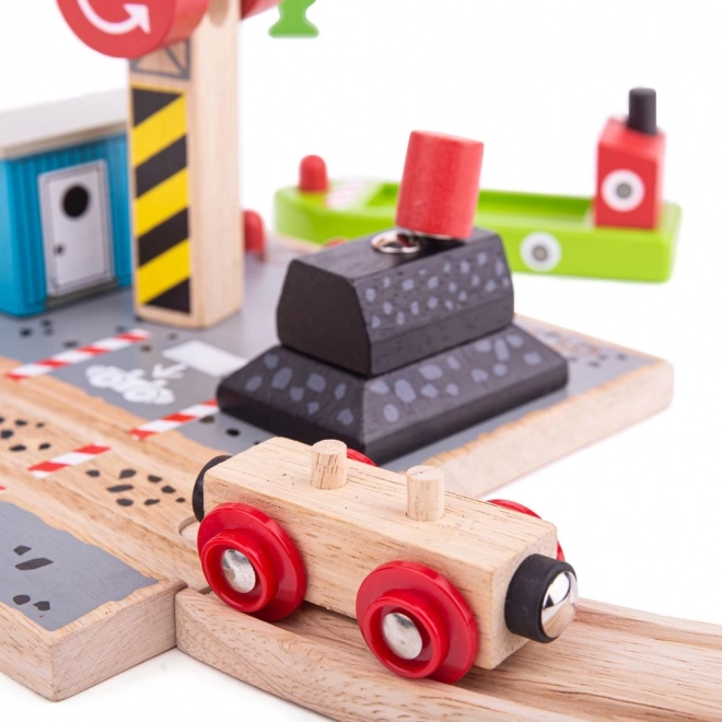 Bigjigs Rail Uhelný dok s žerjavom