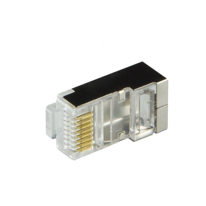 Konektorji RJ45 CAT.6 z zaščito, črni