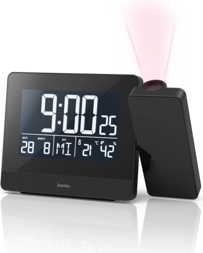 360° projekcija časa na strop in steno