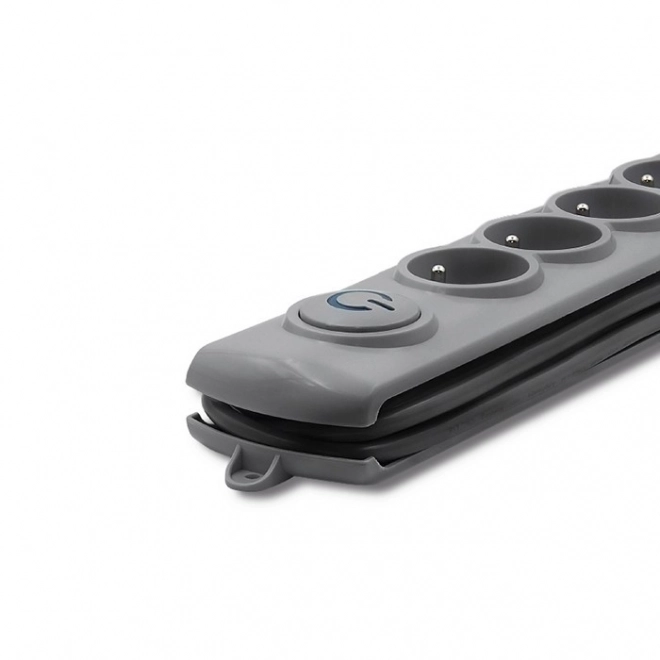 Prenapetostna zaščita Quick Switch, 6 vtičnic, 1,8 m, siva