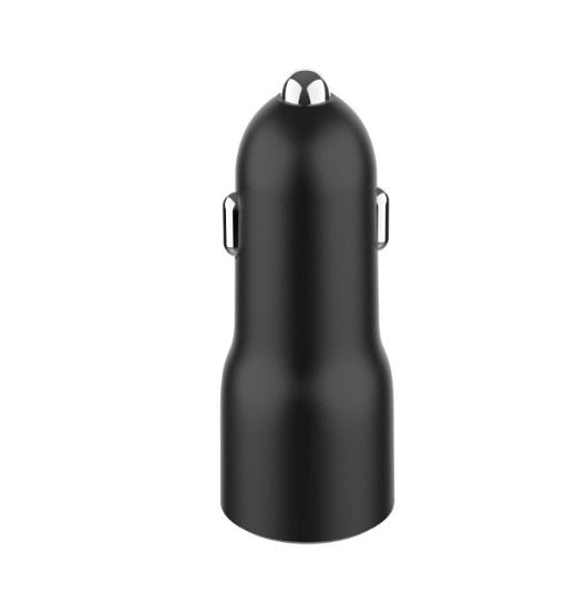 Avtopolnilec z 2x USB-C PD 40W črna