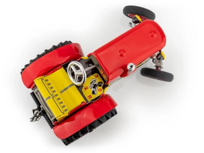Traktor Zetor rdeč na ključ kovina 14cm 1:25 v škatli Kovap