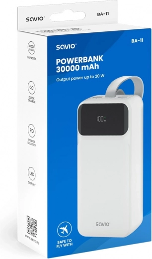 Ogromna kapaciteta 30000 mAh za dni brez vtičnice