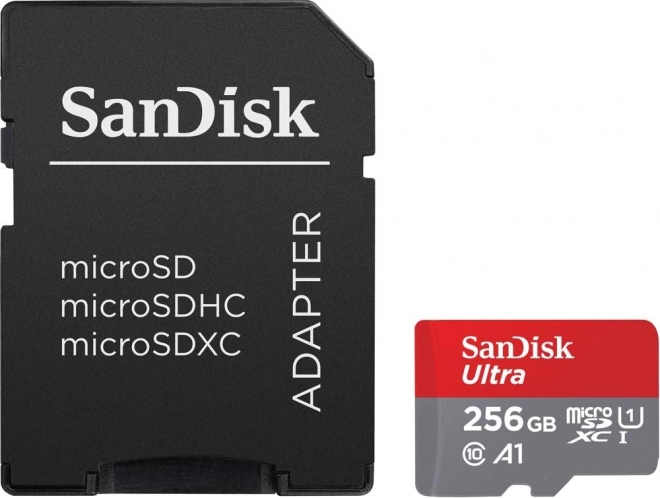 Ultra microSDXC 256GB 150MB/s A1 s SD adapterjem