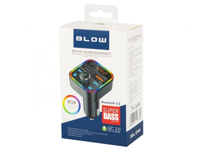 FM oddajnik Bluetooth 5.1+Qc3.0 RBG