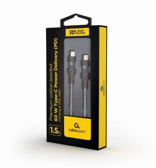 Premium USB-C kabel 60W PD 1.5M