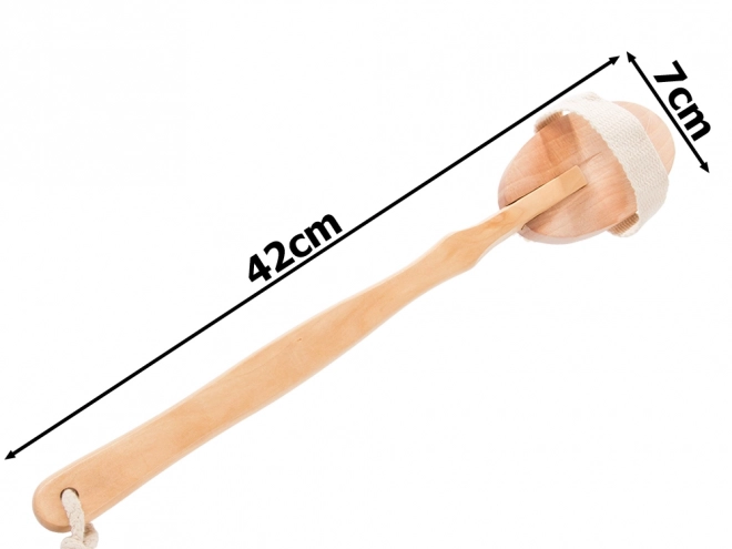 Leseni masažni krtača za telo