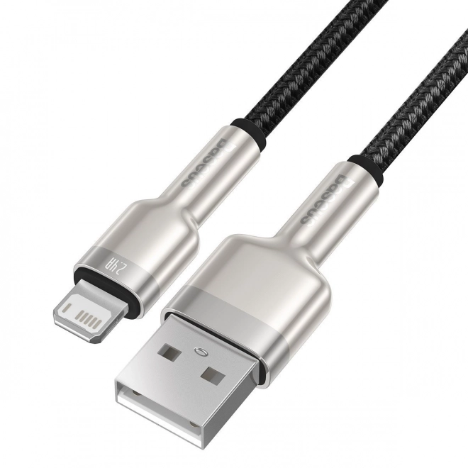 USB kabel za Lightning Baseus Cafule, 2,4A, 1m (črna)