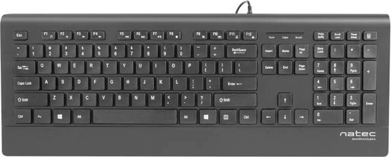 Tipkovnica Natec Barracuda Slim črna USB
