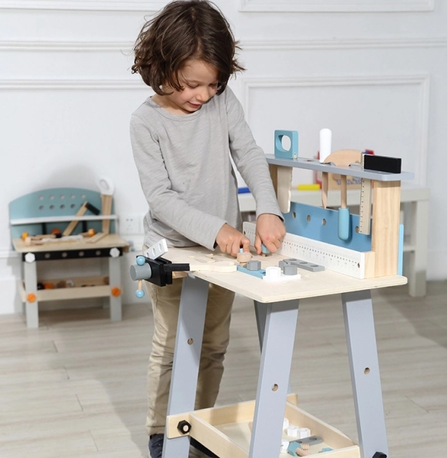 Lesena delavnica s orodjem 32 delov Ecotoys