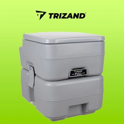Trizand 24498 Prenosna kamping WC 20 + 12 l, siva