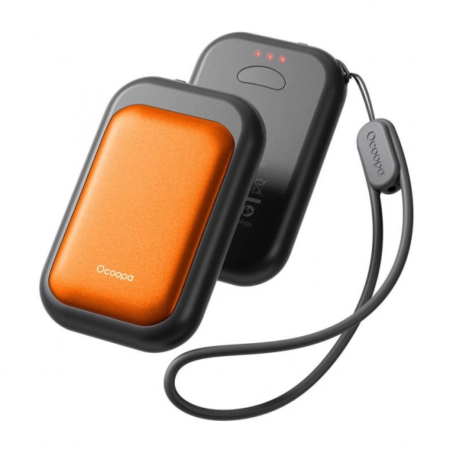Ocoopa grelnik za roke Young 2x2500 mAh, USB-C, črno-oranžen