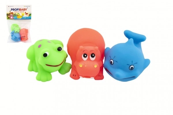 Gumijaste živalice za vodo 3 kosi