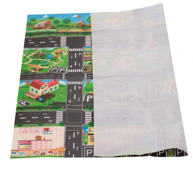 Igralna termo podloga za otroke 130x100 cm - ulice