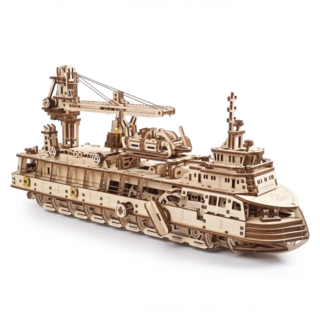 Ugears 3D uganka - Raziskovalna parna ladja 575 delov