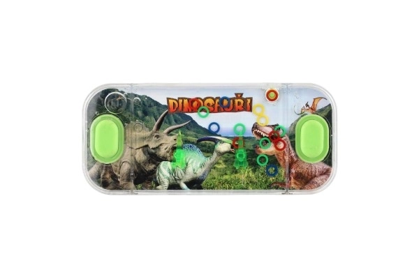 Vodna igra možganska uganka 15,5x7cm plast dinozaver 4 vrste 24kos v škatli