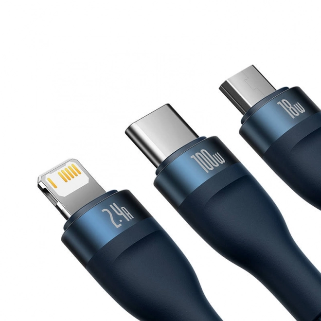 Polnilni kabel Baseus 3v1 z hitrim polnjenjem