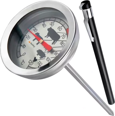 Analogni termometer za meso z dolgo sondo