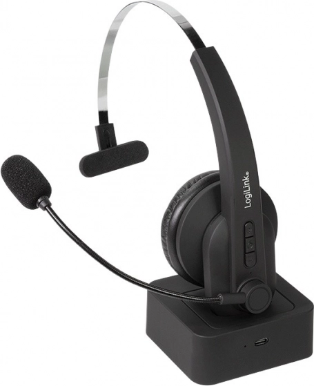 Bluetooth naglavni komplet z mikrofonom in polnilno postajo