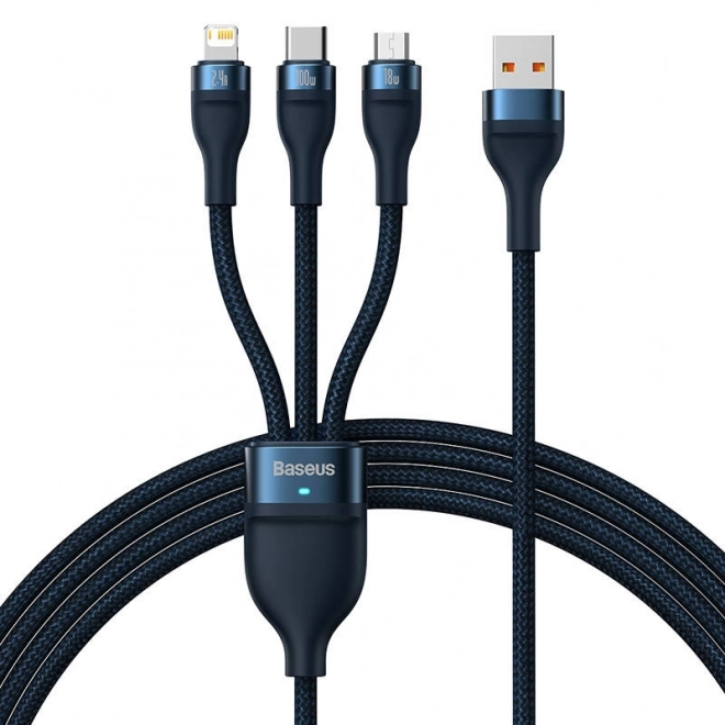 Polnilni kabel Baseus 3v1 z hitrim polnjenjem