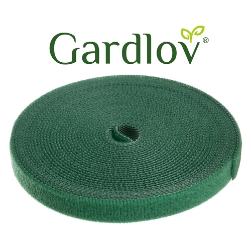 Gardlov zelena tekstilna trak s kljukico in zanko 5m
