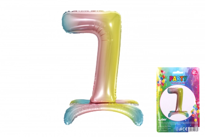 Barvni napihljivi balon - številka 7