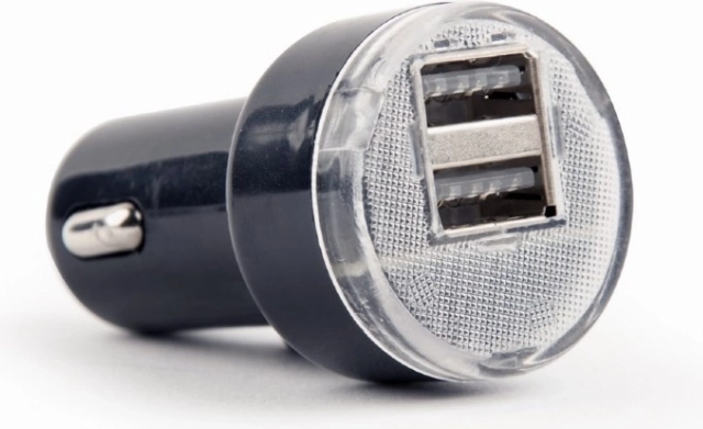 Avtopolnilec 2× USB 2,1 A črn