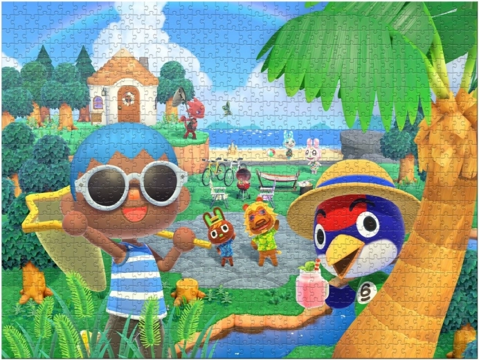 Barvit motiv iz Animal Crossing