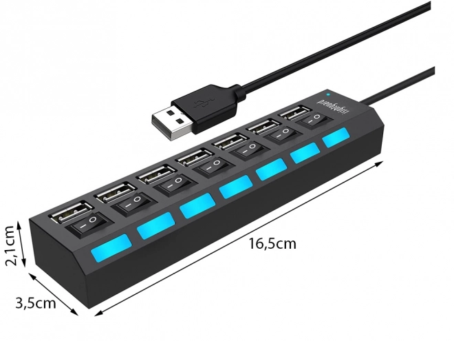 USB razdelilec 7x 2.0