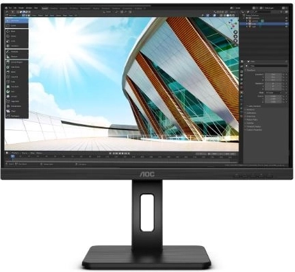 Monitor AOC 27 palcev 4K UHD IPS s HDMI, DP, USB in vrtenjem (Pivot)