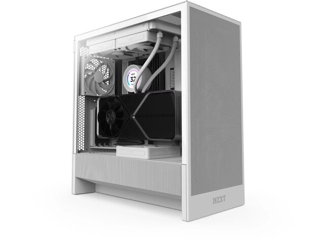 NZXT H5 Flow RGB bela PC ohišje Midi Tower z oknom
