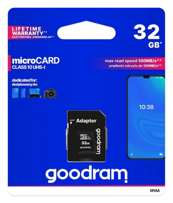 Pomnilniška kartica Goodram microSD 32GB (M1AA-0320R12)