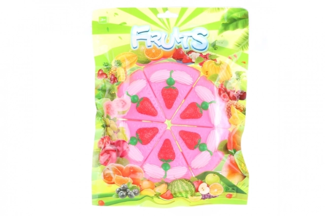 Plastična torta z nožem