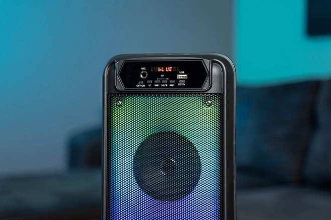 Zvočnik FLAMEBOX UP MT3177 Bluetooth 5.0/FM/MP3/MicroSD/USB/RGB/RMS 14W/PMPO 600W