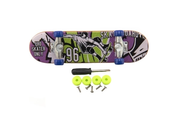 Skateboard za prste s pripomočki - 9 cm
