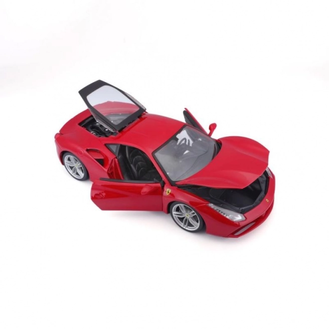 Kovinski avto Ferrari 488 GTB rdeč
