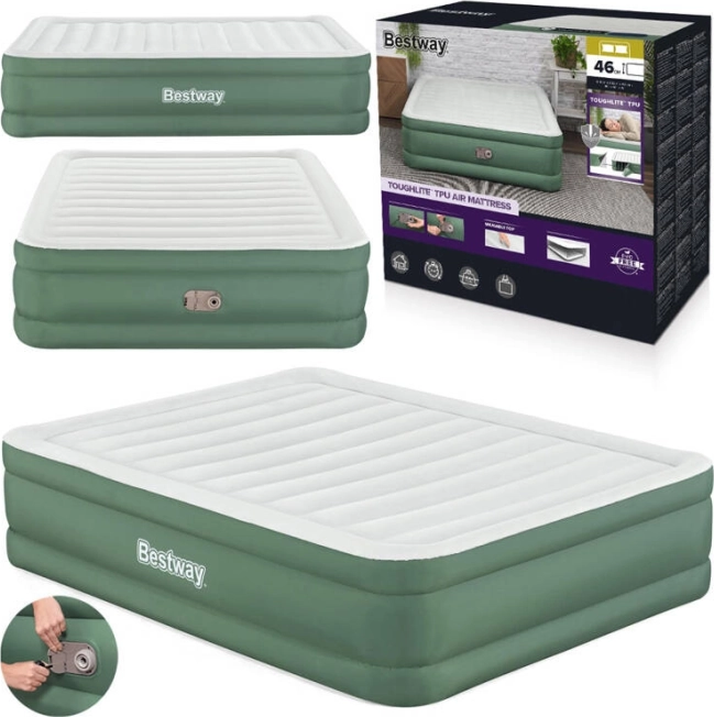 Bestway Samonapihljiv Dvojni Napihljiv ležalnik 203x152x46 cm