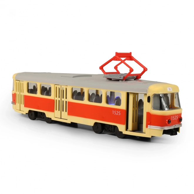 Tramvaj, ki obvešča o postajah