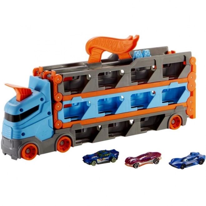 Hot Wheels dirkalni prevoznik 2-v-1