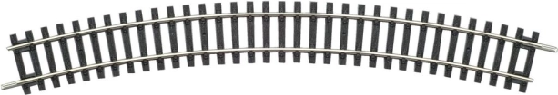 Lok PIKO H0 R3, 30°, polmer 484 mm