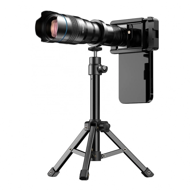 Telefotografski objektiv Apexel 36X s stojalom – črn