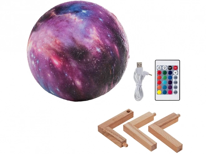 3D mesečeva RGB svetilka z daljinskim upravljanjem