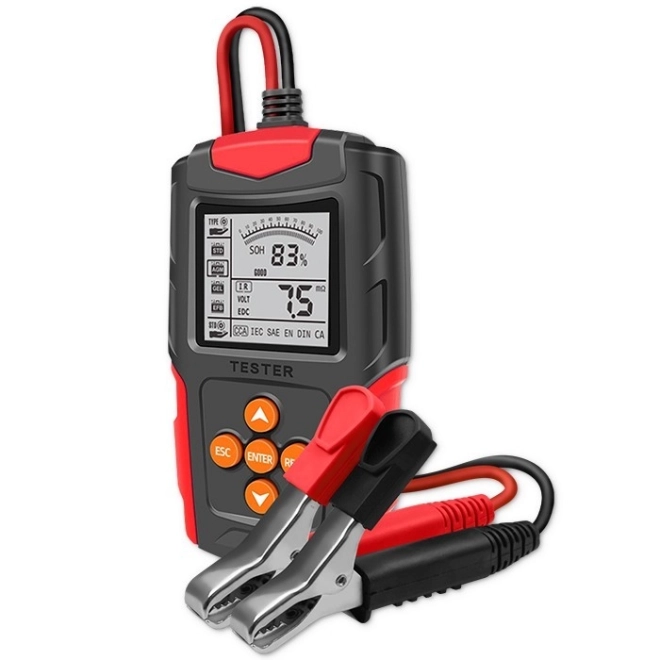 Digitalni tester baterij z LCD zaslonom | 12V | 24V | 3Ah-200Ah