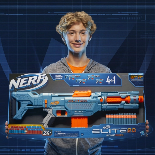 Pistola Nerf Echo CS-10 z dodatki
