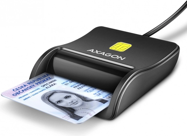 čitalnik kartic AXAGON CRE-SM3N USB, 1,3 m kabel