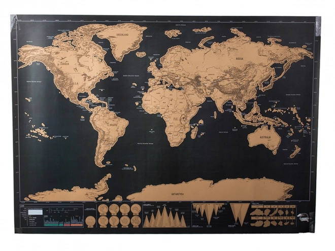 Velika brisalna mapa sveta 82 x 59 cm