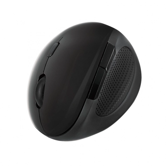 Ergonomska brezžična optična miška 2.4GHz 1600dpi črna