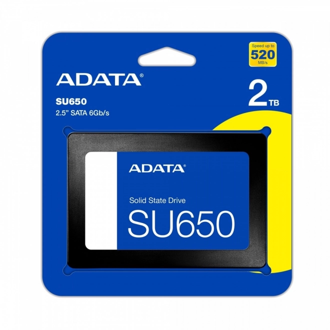Dysk SSD ADATA SU650 2TB s hitrostjo 520/450 MB/s